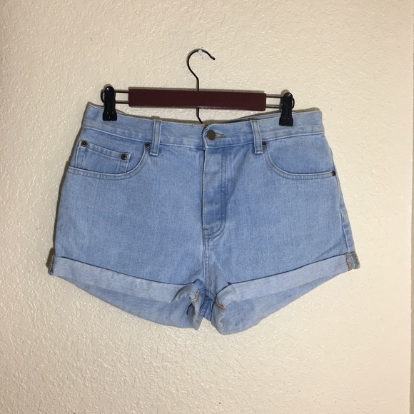 Forever 21 Pants - Light Blue High Waisted Jean Shorts